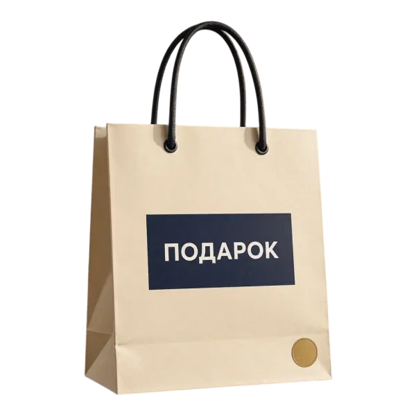 Подарочные пакеты с логотипом на заказ 120х370х120 мм